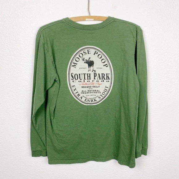 South Park Colorado Moose Poop Stout Long Sleeve Duck Company Tee T-Shirt Small - Picture 4 of 5